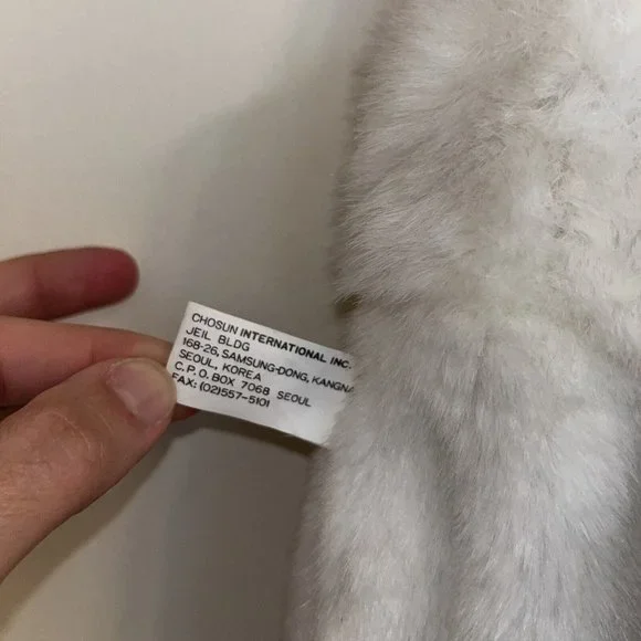 Chosun Christmas Stocking 3D Plush Stuffed Animal Dog Holly Bow Grey & White Dog - Picture 5 of 10